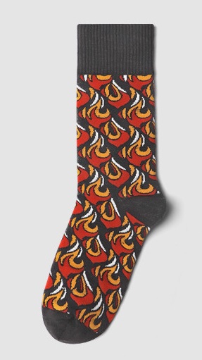 Custom socks with flames