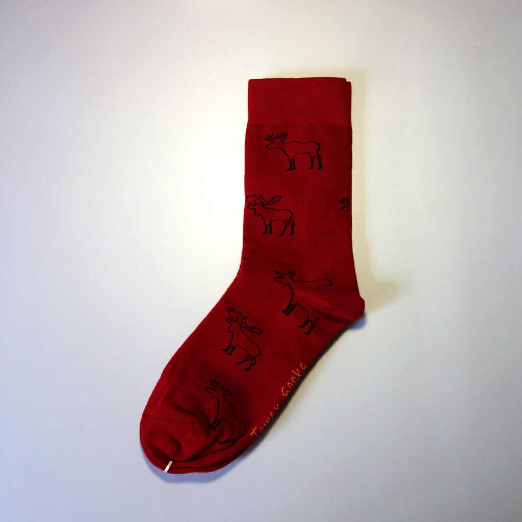 Custom socks with deer patterns